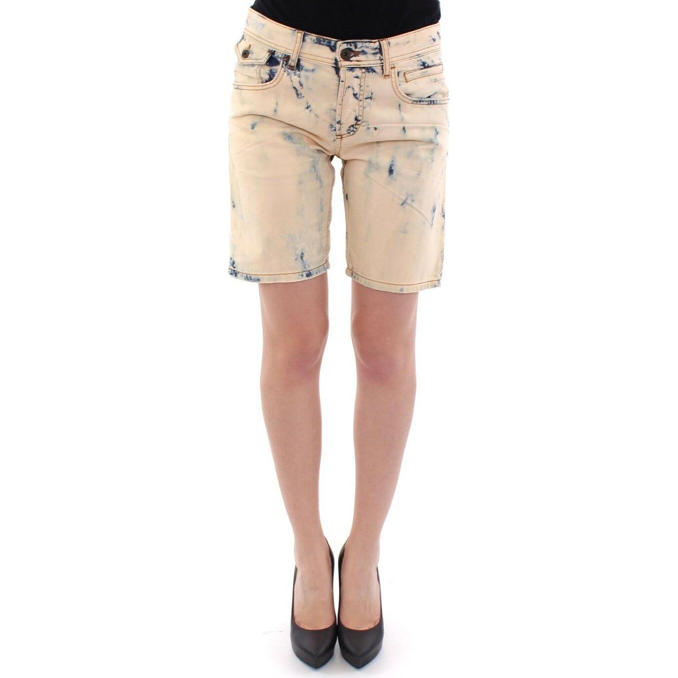 Dolce & Gabbana Blue Cotton Washed Jeans Shorts Pants