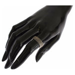 Nialaya Black CZ 925 Sterling Silver Womens Ring SIG19089-US5