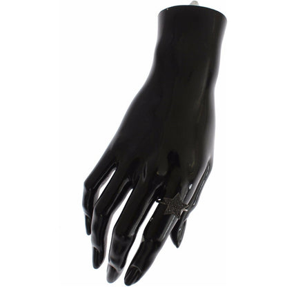 Nialaya Black CZ Star 925 Silver Womens Ring Ring