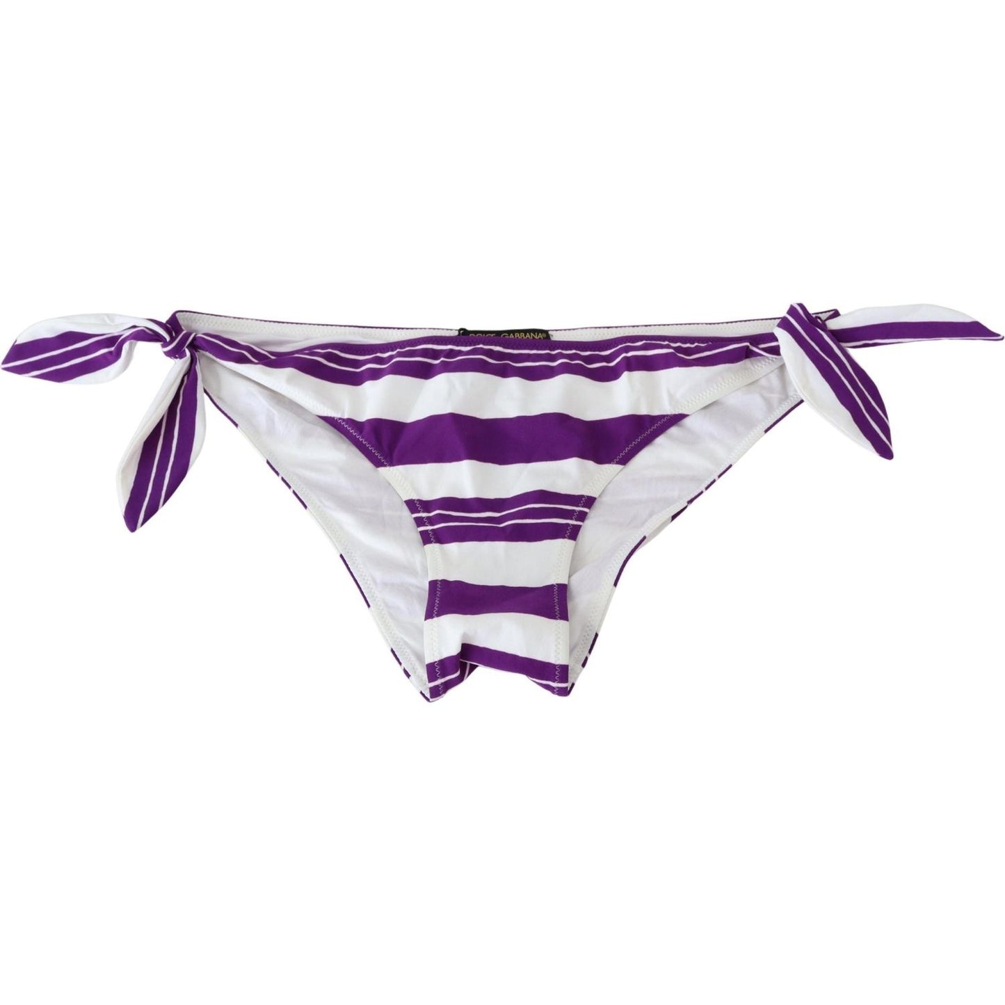 Dolce & Gabbana Purple White Stripes Beachwear Bikini Bottom BIK1216-IT2