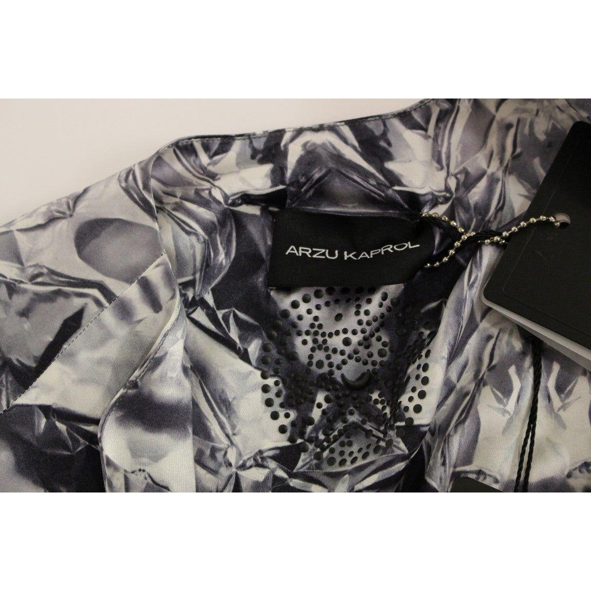 بلوزة أرزو كابرول الحريرية الرائعة بدون أكمام متعددة الألوان