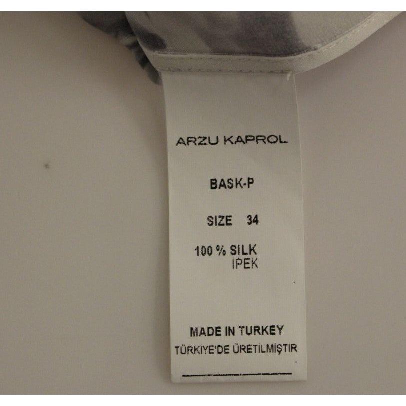 بلوزة أرزو كابرول الحريرية الرائعة بدون أكمام متعددة الألوان