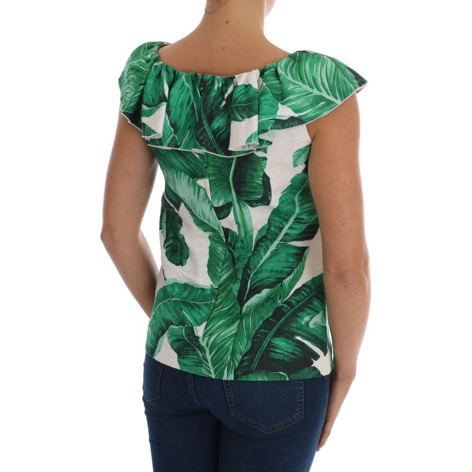 بلوزة أنيقة من الترتر على شكل أناناس من دولتشي آند غابانا