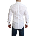 Dolce & Gabbana White Cotton Long Sleeves Formal Shirt TSH5921 -37