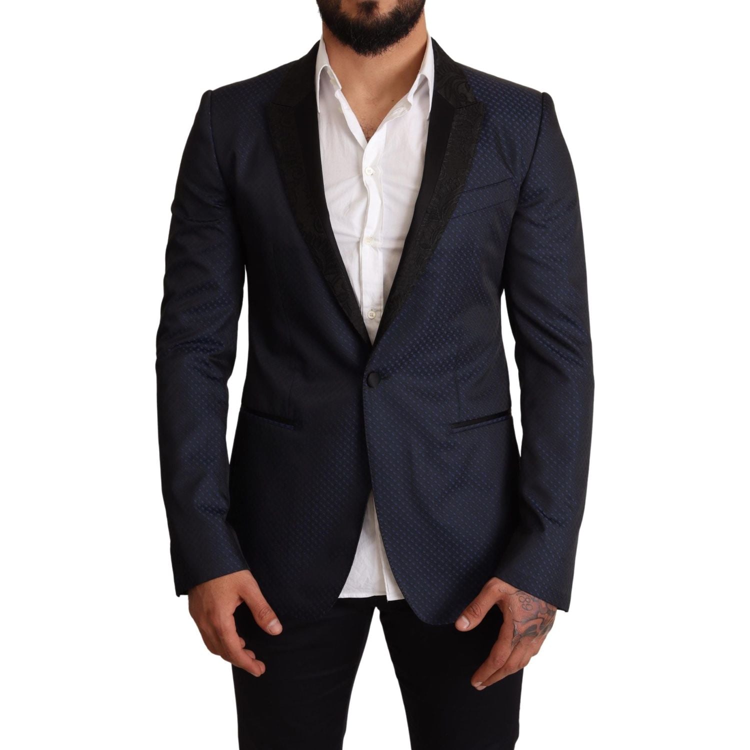 سترة مارتيني أنيقة باللون الأزرق من دولتشي آند غابانا بقصّة Slim Fit
