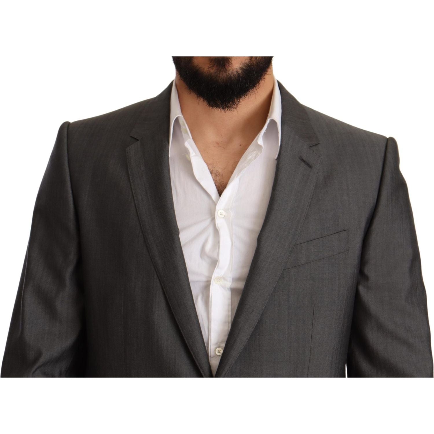 بدلة مارتيني أنيقة من الصوف والحرير بقصّة Slim-Fit من Dolce &amp; Gabbana