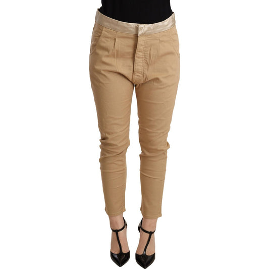 CYCLE Beige Mid Waist Slim Fit Skinny Stretch Trouser PAN71166 -26