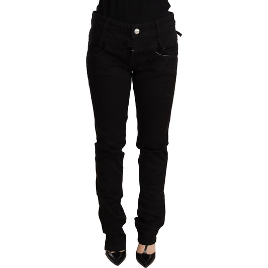 Acht Black Low Waist Skinny Denim Jeans Trouser PAN71240 -26