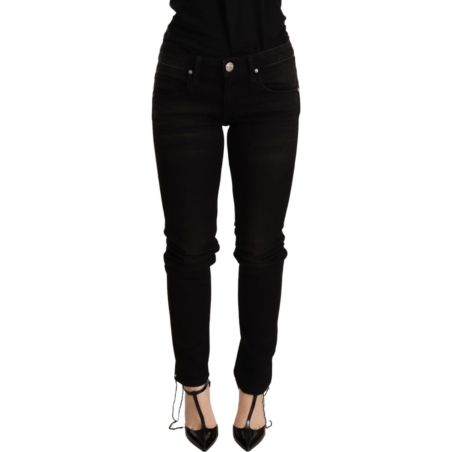 Acht Black Low Waist Skinny Denim Trouser PAN71244 -26