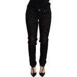 Acht Black Low Waist Skinny Denim Trouser PAN71245 -26
