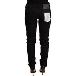 Acht Black Low Waist Skinny Denim Cotton Trouser PAN71246 -28