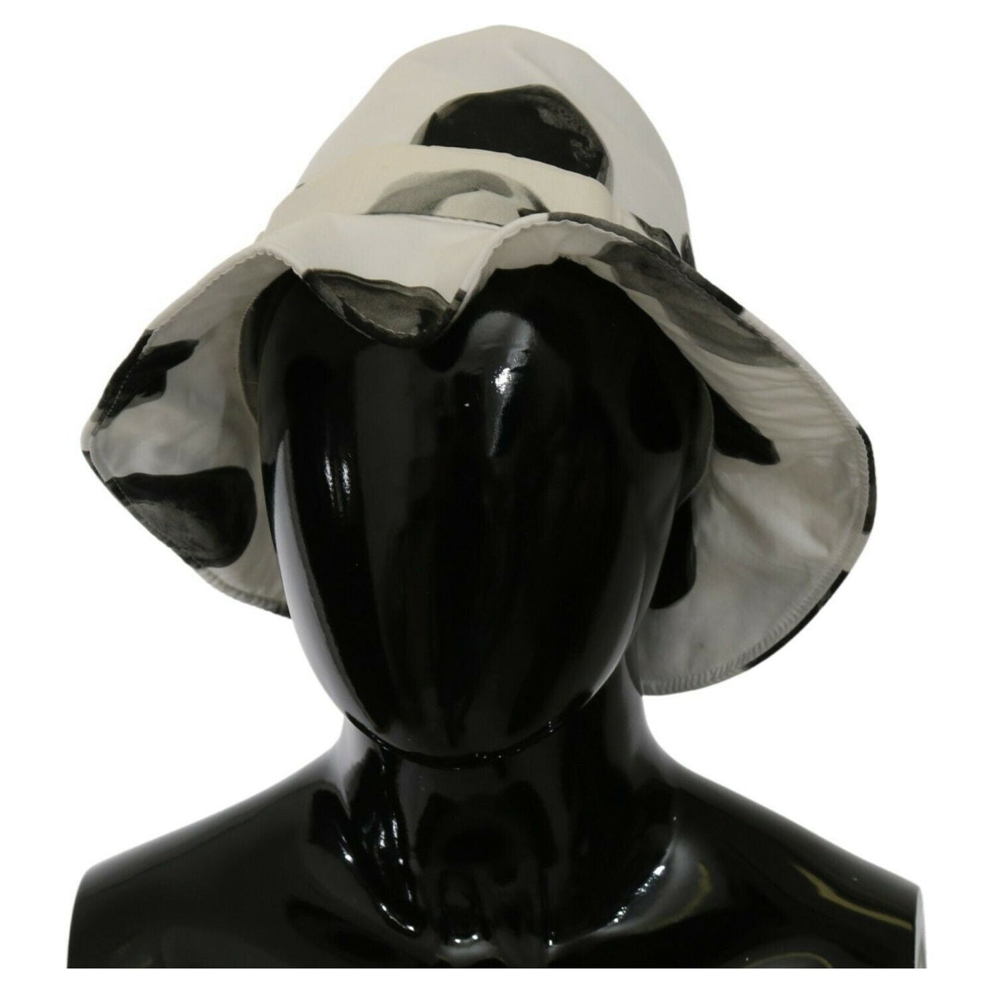 Dolce & Gabbana White Cotton Big Polka Dot Pattern Bucket Hat WOMAN HATS