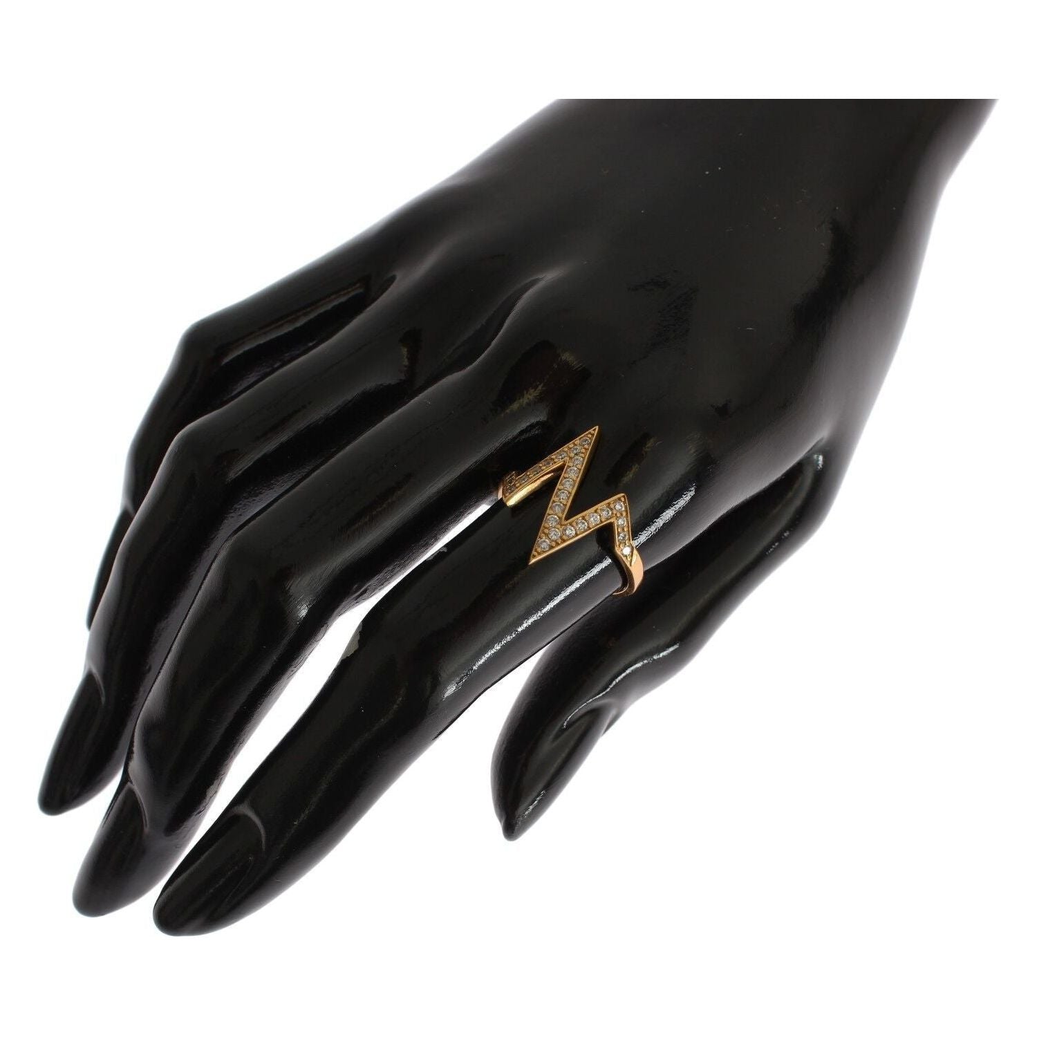 خاتم نيالايا الرائع المصنوع من الفضة الإسترلينية المطلية بالذهب