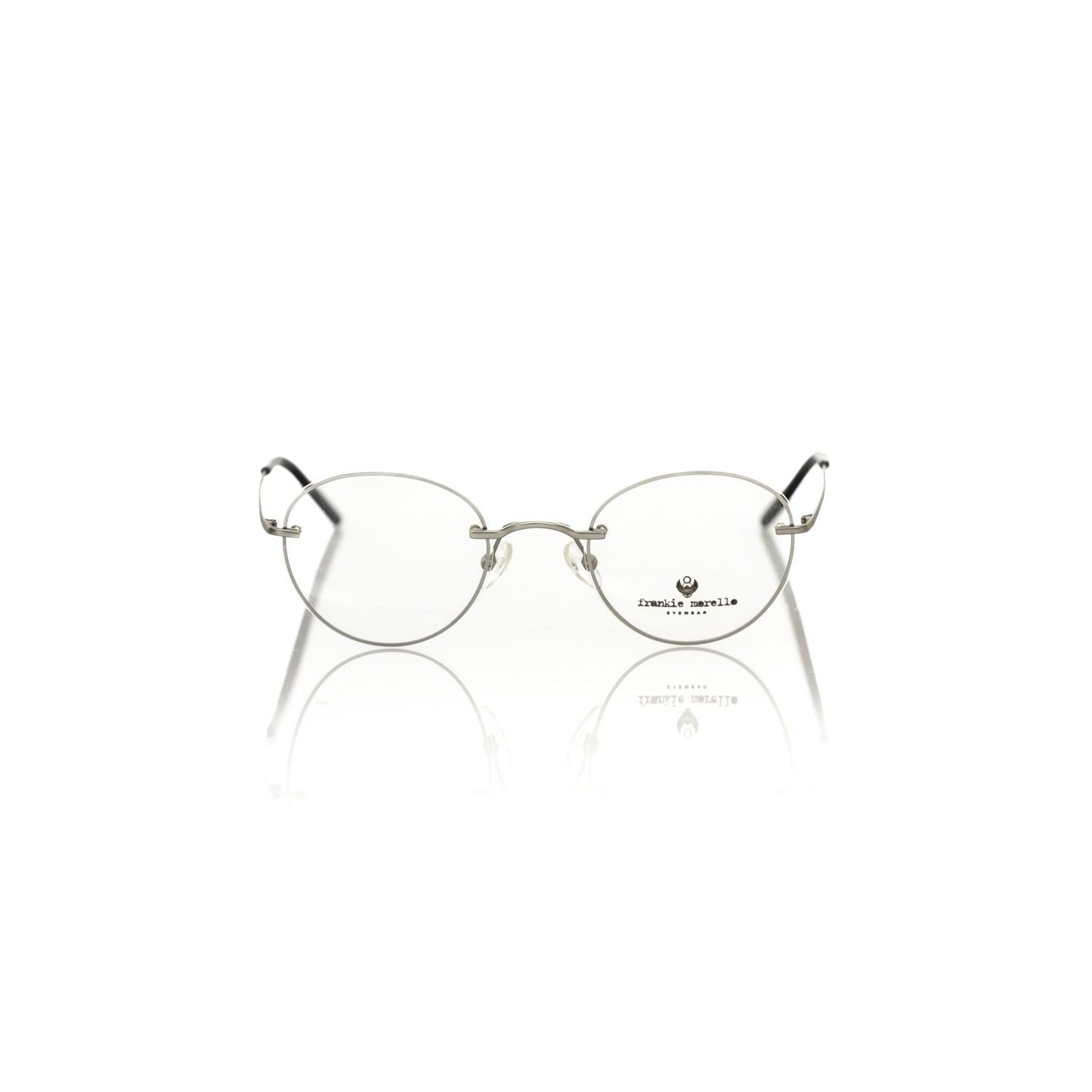 Frankie Morello Silver Metallic Fibre Glasses Frame