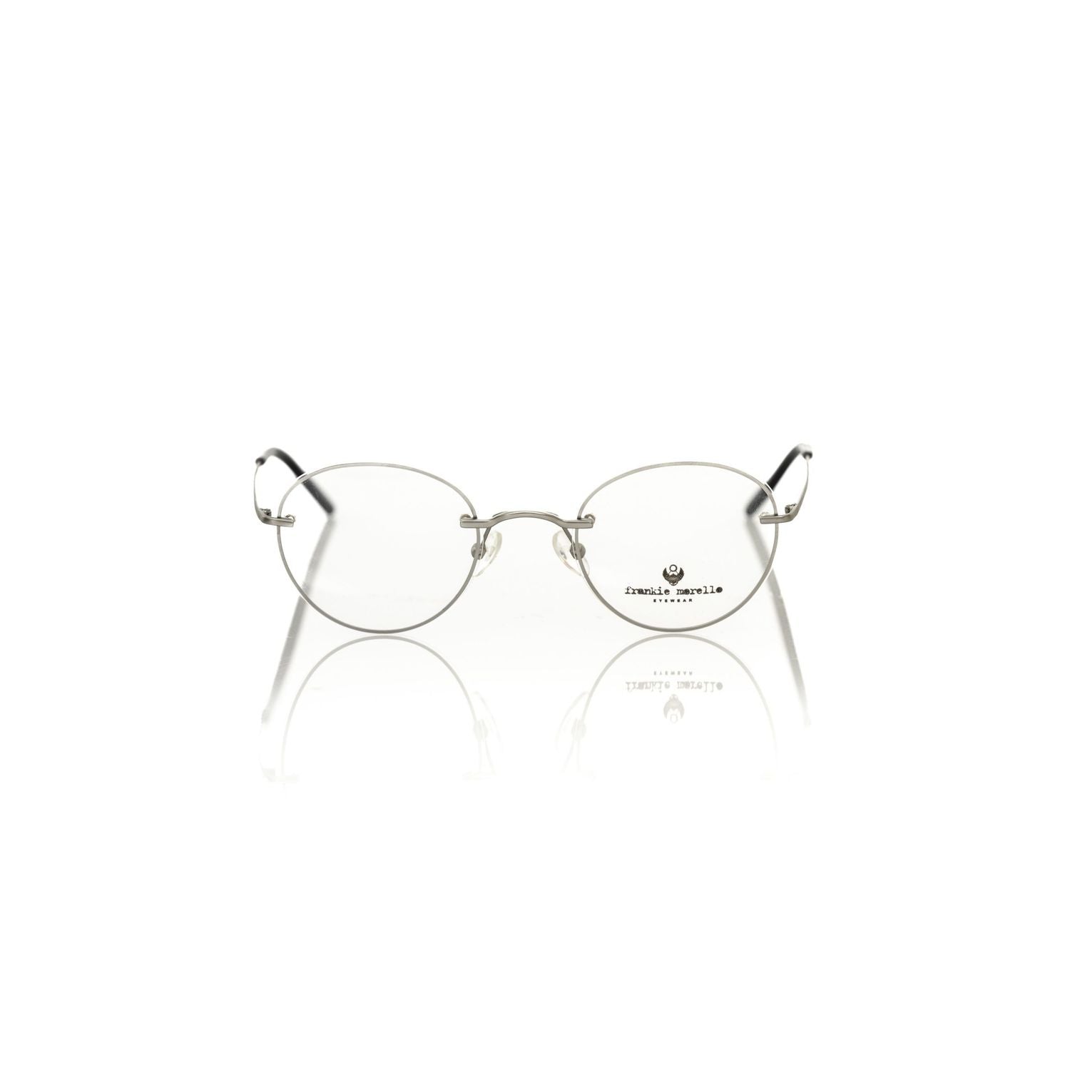 Frankie Morello Silver Metallic Fibre Glasses Frame