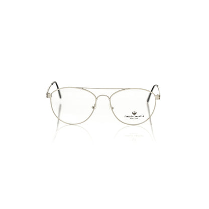 Frankie Morello Silver Metallic Fibre Glasses Frame