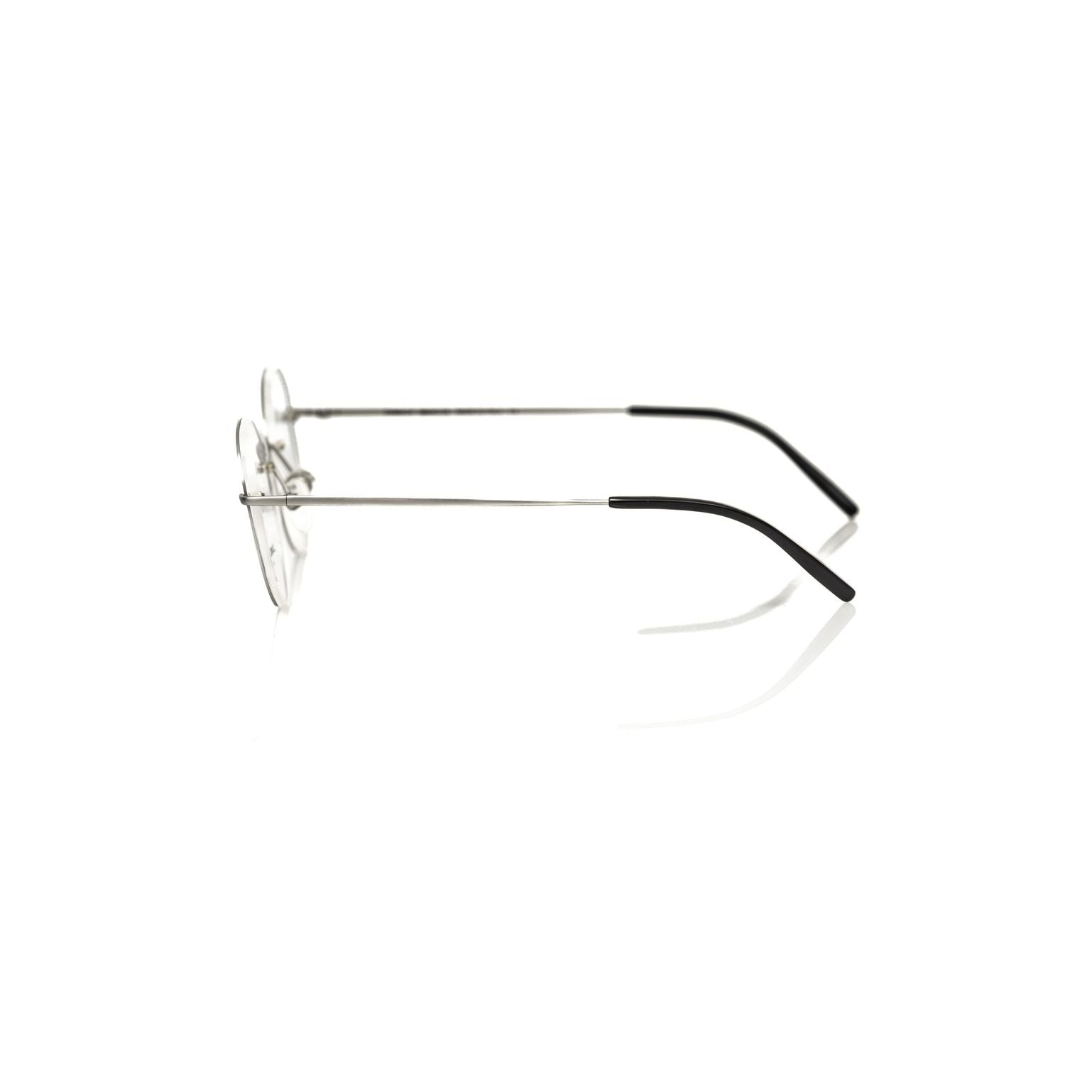 Frankie Morello Silver Metallic Fibre Glasses Frame