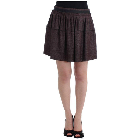 GF Ferre Purple Short Flannel Skirt SIG11527-2