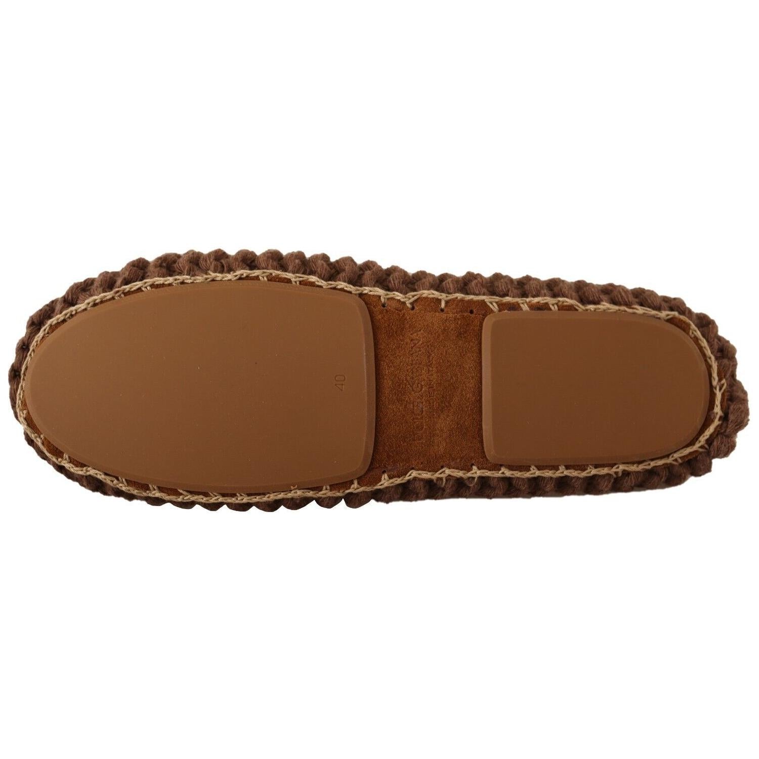 优雅羊毛针织芭蕾平底鞋