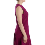Barbara Casasola Purple Silk Sleeveless Blouse Top SIG12590-1