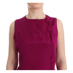 Barbara Casasola Purple Silk Sleeveless Blouse Top SIG12590-1