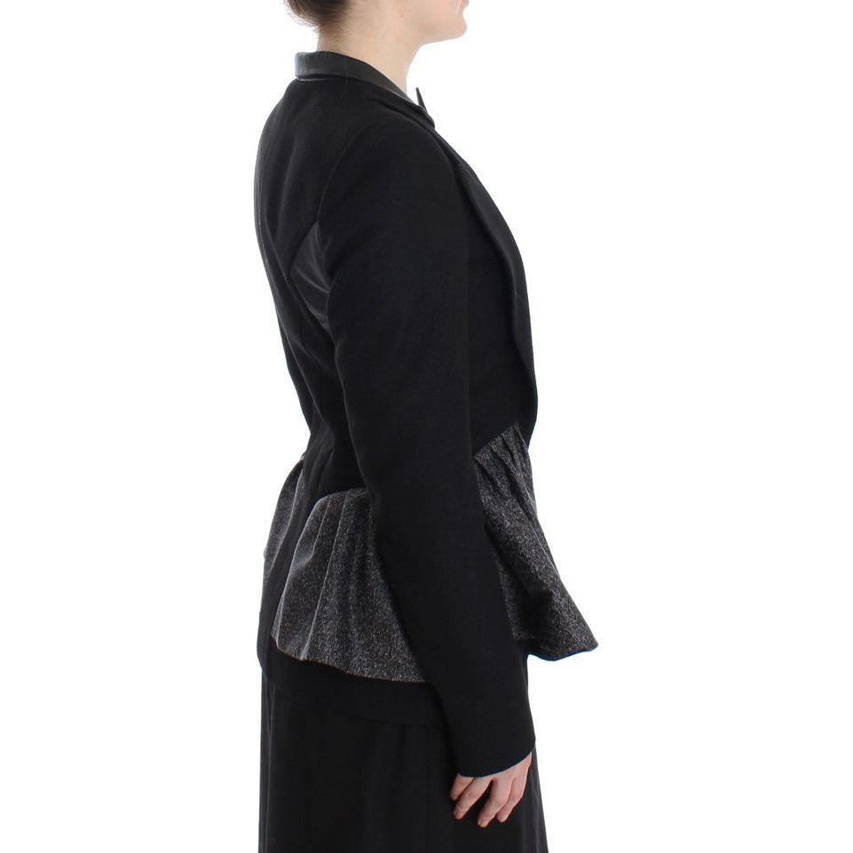 KAALE SUKTAE Black Short Blazer Coat Biker Jacket SIG12606-1