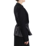 KAALE SUKTAE Black Short Blazer Coat Biker Jacket SIG12606-1
