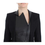 KAALE SUKTAE Black Short Blazer Coat Biker Jacket SIG12606-1