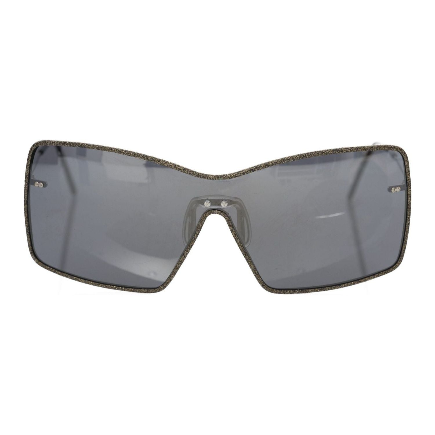 Frankie Morello Black Metallic Fibre Sunglass