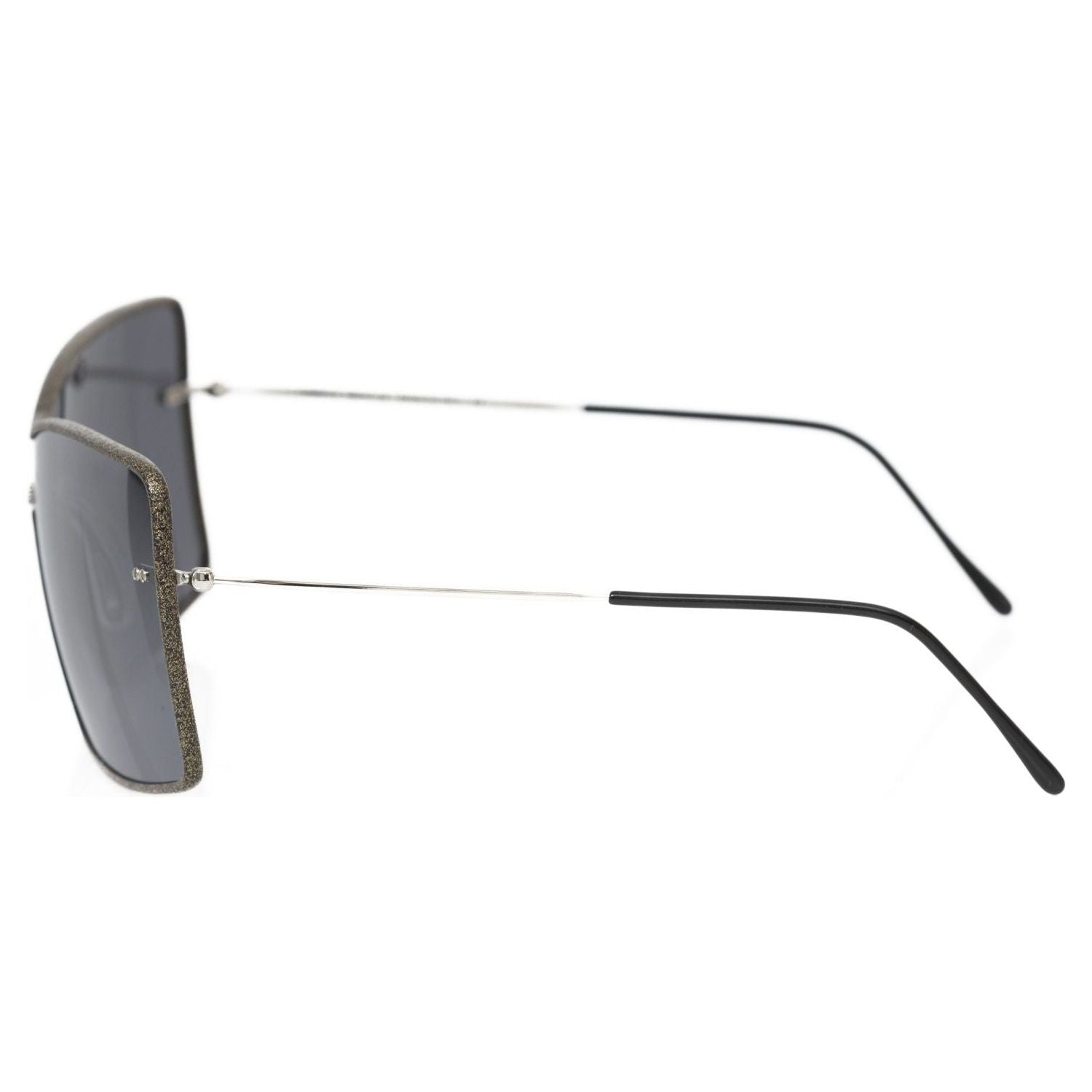 Frankie Morello Black Metallic Fibre Sunglass