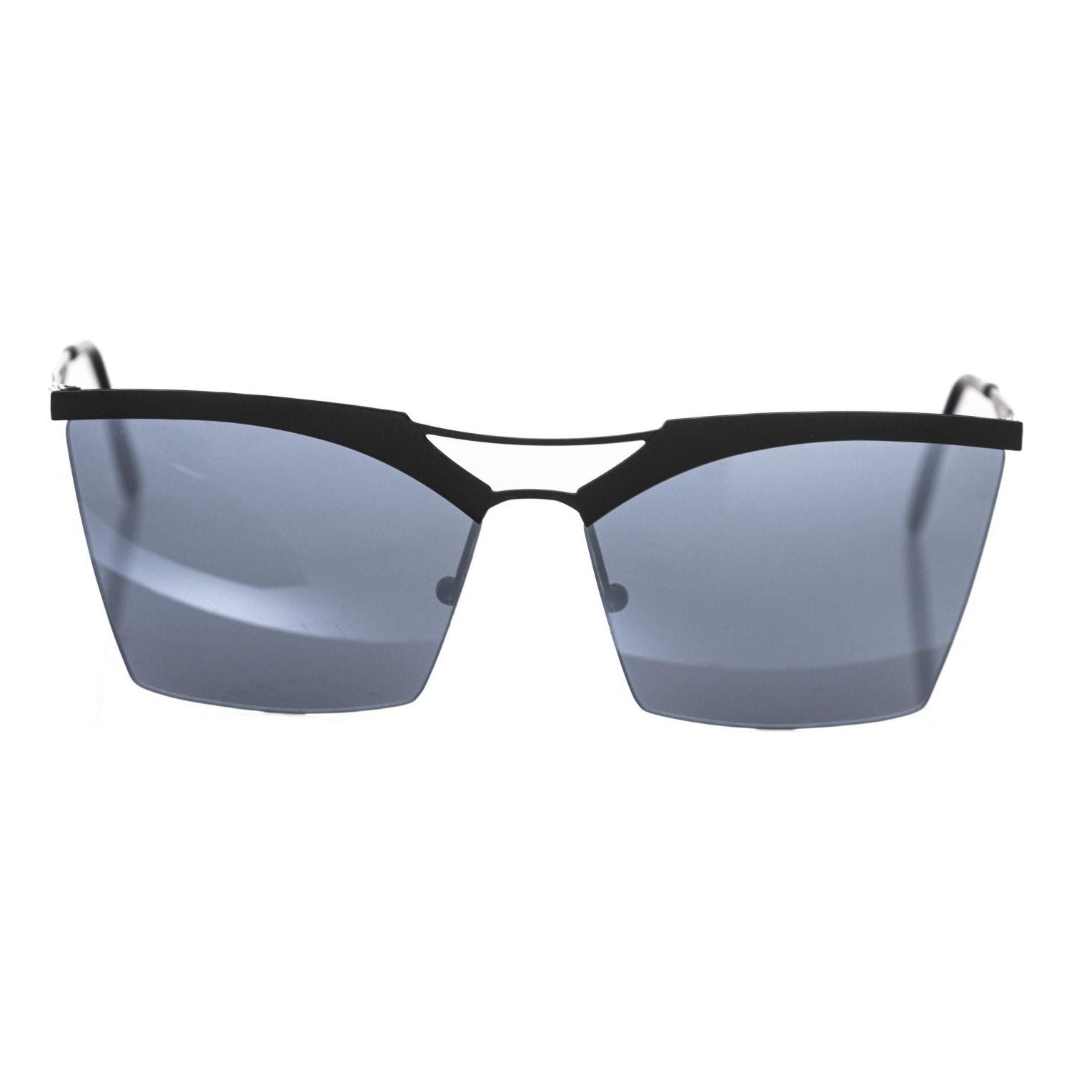 Frankie Morello Black Metallic Fibre Sunglass