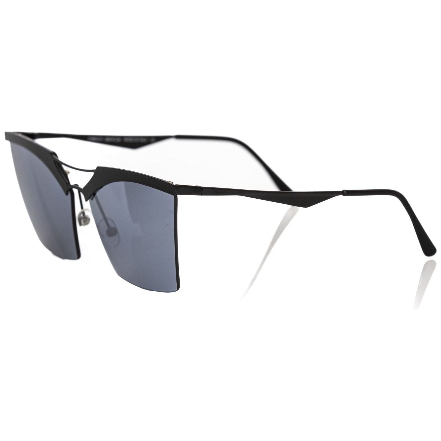 Frankie Morello Black Metallic Fibre Sunglass