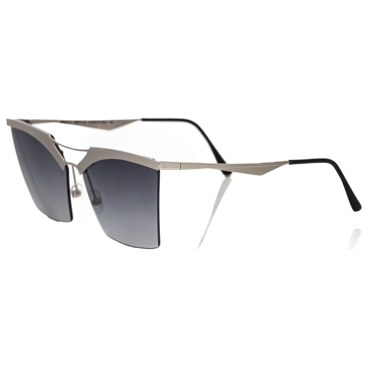Frankie Morello Silver Metallic Fibre Sunglass