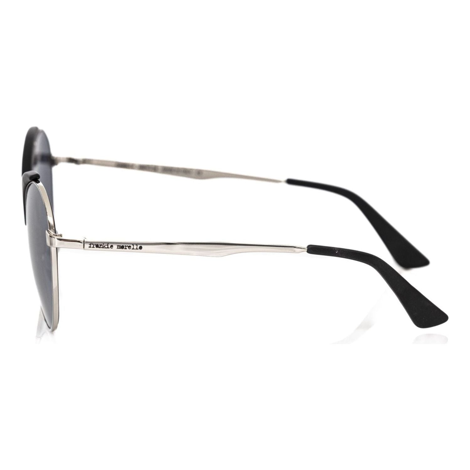 Frankie Morello Black Metallic Fibre Sunglass