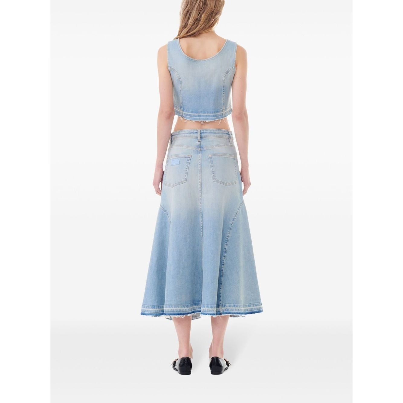 Ganni Flared denim skirt Skirts