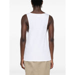 Saint Laurent semi-sheer Henley Tank Top 790074Y227W9000