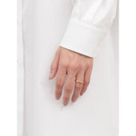 Maison Margiela logo-engraved band ring