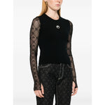 Marine Serre Crescent Moon-embroidered tank top Topwear