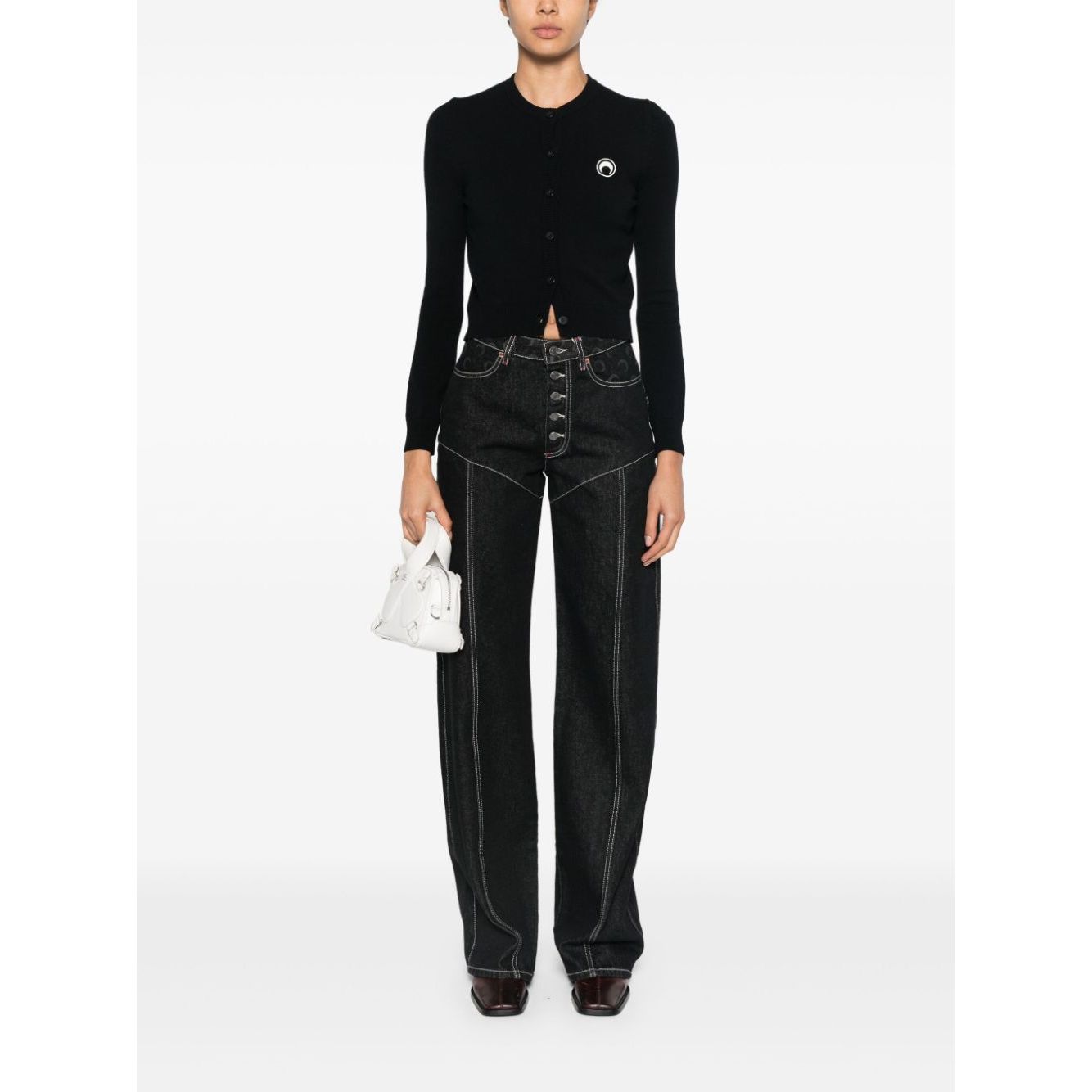Marine Serre crew neck sweater Topwear