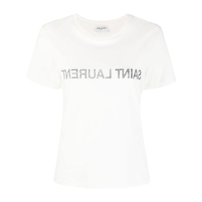 Saint Laurent Reverse Logo Print T-shirt
