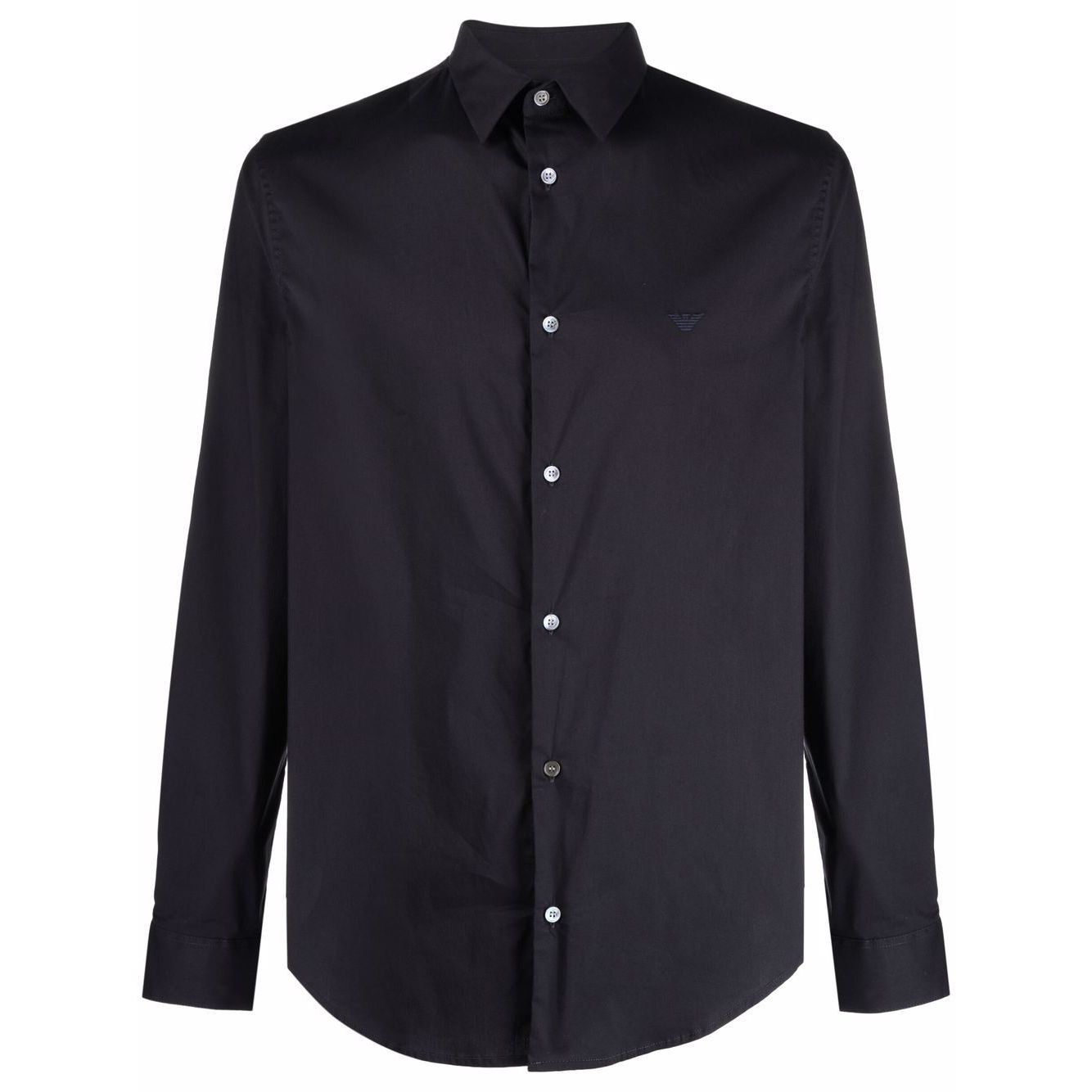 Emporio Armani logo-patch Longsleeved Shirt Shirts