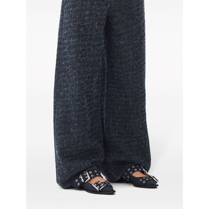 Ganni Denim Feminine Buckle Ballerinas