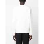 Emporio Armani Double-jersey sweatshirt with embossed embroidered EA logo Topwear