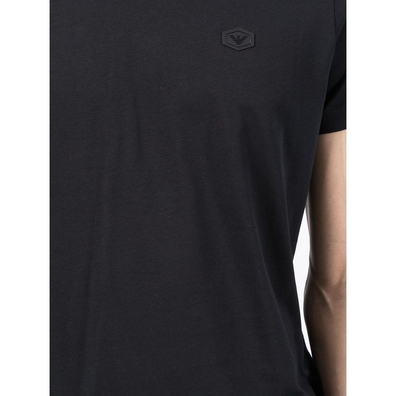 Emporio Armani logo patch short-sleeved T-shirt Topwear