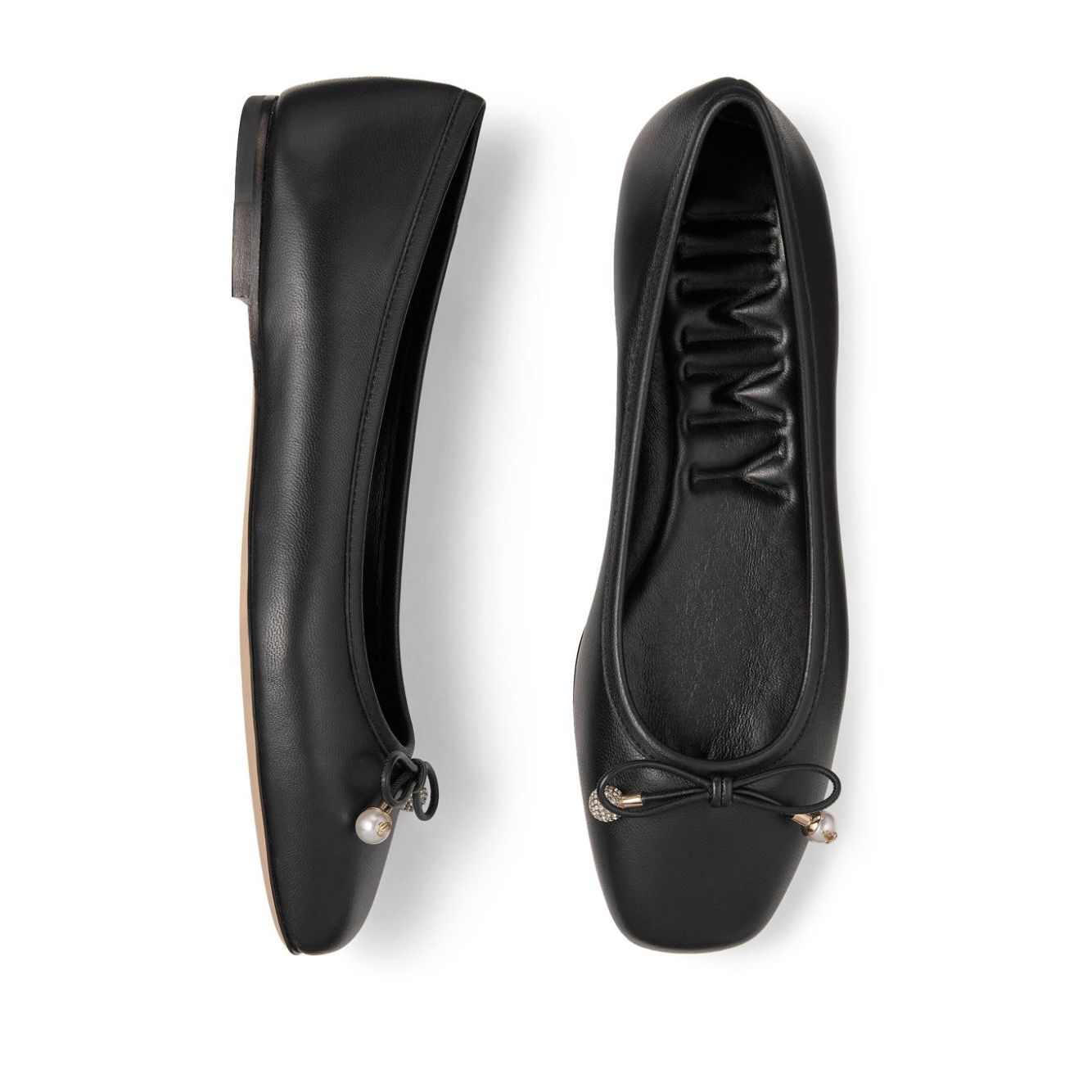 Jimmy Choo Elme Flat with Pearl embellishment