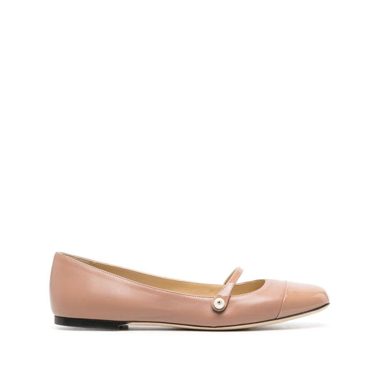 Jimmy Choo Elisa leather ballerina shoes