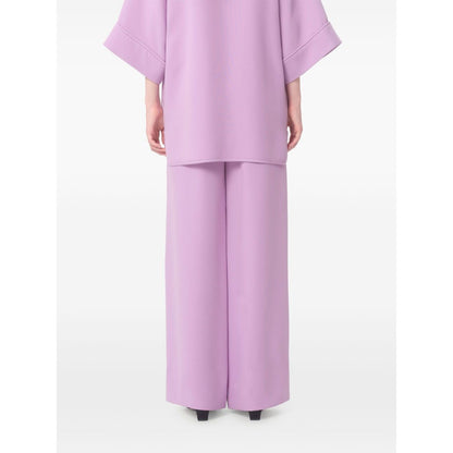 Valentino Silk Wide-Leg Trousers Trousers