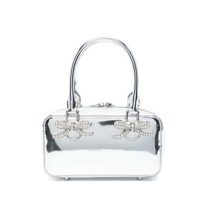 Self-Portrait mini leather tote bag