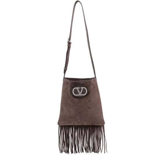 Valentino Garavani Nellcote suede leather shoudler bag