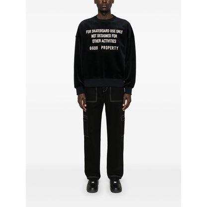 Golden Goose crew neck sweatshirt with embroidered lettering